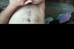 Curvy mature Latina gets cum on her ass in bedroom doggystyle from young amateur