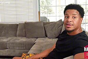 curvy big booty milf gags on monster black cocks in sloppy deepthroat threesome