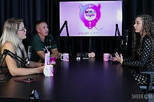 Compilation of jujube delicia in bora cast with bruna carlos part 2 on sheer red lingerie