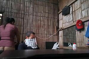 enfermera flirts with client and takes him home for real homemade sex 😏