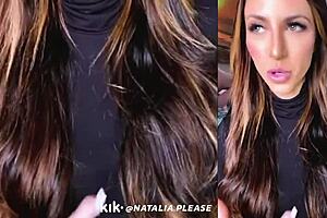 Beautiful Natalia appears in SFW live Kik stream from June 26, 2022.