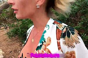 Leidy de leon gets fucked in the enchanted forest. She rides cowgirl style outdoors.