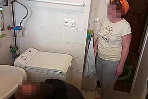 part1 sexy mature wife gets fucked by washing machine repairman while husband sleeps. after waking up, unsuspecting husband fucks wife too in homemade couple action.