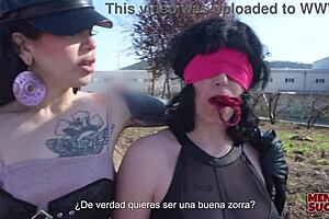 i feel so punished when fedora ties me up outdoors with strapon domination after i misbehave as emmita