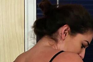 i feel so turned on watching these sexy nurses in lingerie and heels give a cfnm blowjob threesome