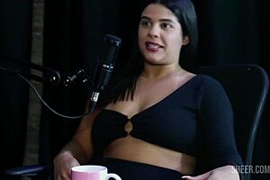 Val mineirinha shares compilation highlights from bora cast episode with bruna carlos on sheer red