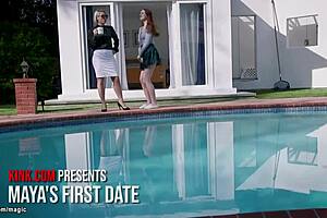 Stepmom teams up with gardener for intense bondage session.