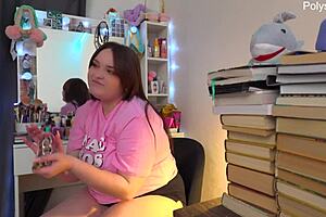 hey, check out this russian actress filming her solo behind-the-scenes clip