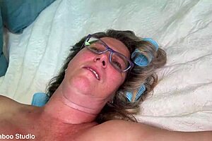 granny's fat curvy ass gets stretched wide by a big black cock in homemade interracial anal action