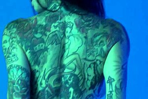 hey, check out petite busty milf joanna angel slipping out of her colorful neon lingerie