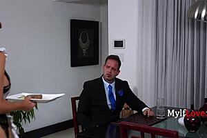 Hey justice served with steak featuring nicky rebel in mylflove big tits milf ass action