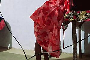 whoa 😲 stepson just starts groping his busty stepmom's big tits and curvy pussy right there on the bus