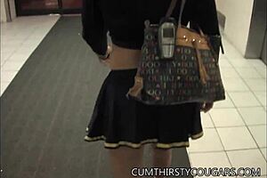 Can this milf stewardess handle getting wrecked by that massive black dick in stockings?