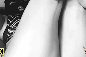 Miss Europe enjoys intense masturbation at the parade with big tits and solo action