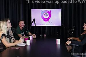 Val mineirinha shares compilation highlights from bora cast episode with bruna carlos on sheer red