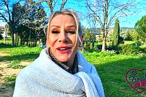 Victoria at 47 years old shows off as a mature French slut in lingerie