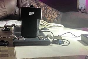 Pussy Machine Operator Squirts Hard with Huge Slutty Toy