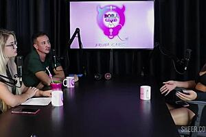 Val mineirinha shares compilation highlights from bora cast episode with bruna carlos on sheer red