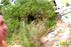 Horny milfs get hard ass fuck in outdoor foursome