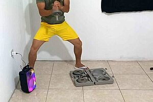 ill fulfill my fantasy watching my stepson do aerobics then flirt to suggest sex