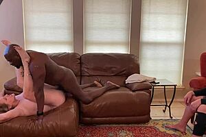 Sir Maxx's first interracial encounter with hot slut Harmoni and her cuckold husband