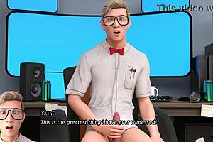 Sexbot gameplay shows mommy using dildo with lover in machine setup