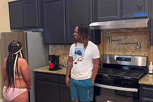 stepmom, you're home alone with me on new years? let me stick my throbbing big cock inside you until i fill your belly with cum in the kitchen!