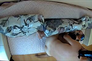 Is This Fitness Wife Teasing In Erotic Lingerie While Riding Cowgirl With Her Husband In Amateur Homemade Action?