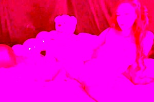 italian milf artemisia love smoking solo naked on bed playing with juicy boobs and pussy 🔥