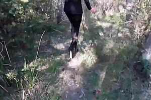 preview - milf walks in pantyhose and high heels, showing off her petite lingerie and big ass in this sexy amateur compilation