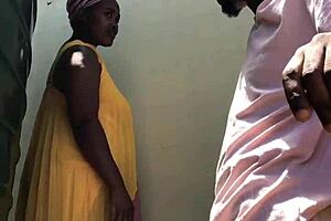 You know this farm boy is hitting it for the first time with that sexy african milf in outdoor hardcore licking