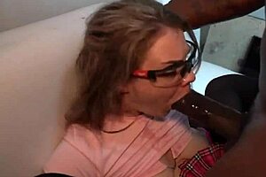 Ray Ray's Tight Pussy Stretched Hard by King Louie Small's Huge Girthy Cock in Woodworking 101 Class