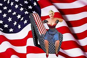 granny americas stick lick & dick patriotic cums & creampie with toys and dildo missionary