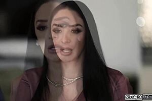 Making me watch you fuck the teen neighbor with blowjob and deepthroat through the window