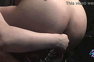 blindfolded pawg milf teases with feathers, licks balls, sucks big cock, milks it, plays with tight asshole, gets pussy eaten, then anal dildo fun 😈🍑