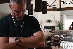 charles dera offers to make troubles disappear for petite arab milf sarah with big tits and ass in hardcore pov taboo action on the couch