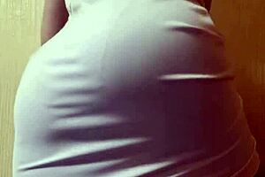 Blonde milf with huge ass licks ebony pussy in lesbian femdom scene with feet and toys!