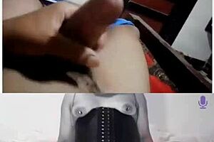 Can you handle this Latina MILF with shaved pussy using toys and heels in webcam session?