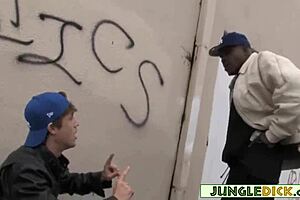 can this redhead milf with big ass handle that big black cock in interracial pounding?