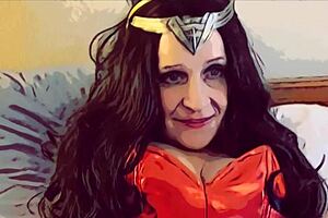 conversational take on a modern justice league blowjob scene