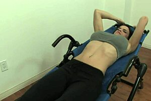 oh yeah, this pretty brunette in lingerie masturbates with fingering, squirting all over her shaved pussy and gaping asshole on the bed