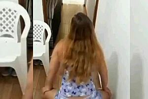 Compilation shows 105 photos of striptease with dildo masturbation in lingerie