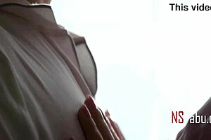 Stepmom with big tits can't resist husband's eager looks in fat pussy fucking taboo with curvy big ass