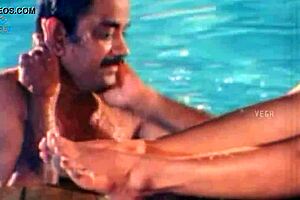 Why Does This Unmarried Hot Couple Indulge in Sexy Mature Fun at the Swim Pool?