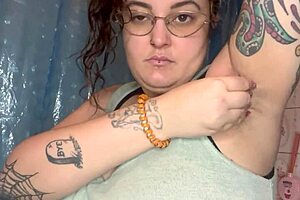 i feel the sweat mixing with cream dripping into my armpits during our intense fetish play session