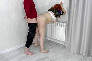 Old milf with big ass and tits takes a cock in her anal