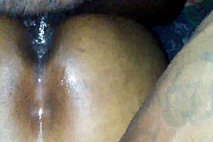 uh, cream pie part2 with latina milf taking anal creampie in wet oiled action.