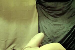 i'm your french maid slave, tying myself up with bondage for outdoor dildo masturbation