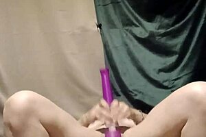 oh man this french slut ties herself up for solo bdsm session with toys and spanking
