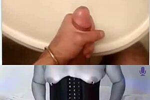 Can you handle this Latina MILF with shaved pussy using toys and heels in webcam session?